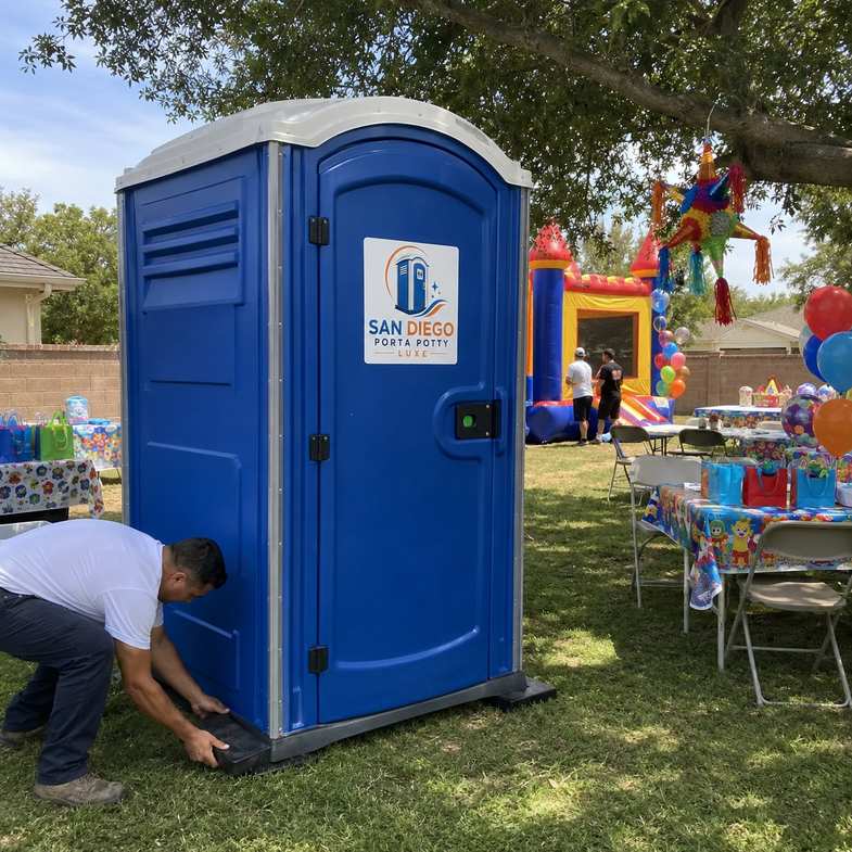 Backyard party porta potty rental San Diego